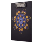 Spooky Cute Mandala Monster Art Halloween Creature Klemmbrett (Links)