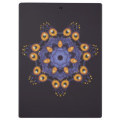 Spooky Cute Mandala Monster Art Halloween Creature Klemmbrett (Rückseite)