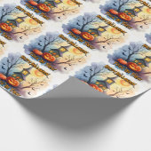Spooky Cute Modern Halloween Collection Geschenkpapier (Ecke)