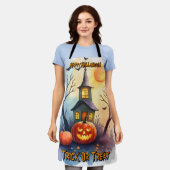Spooky Cute Modern Halloween Collection Schürze (Getragen)