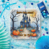 Spooky Cute Trendy Halloween Collection Pappteller (Party)