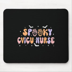 Spooky Cvicu Nurse Halloween Herz Icu Fall Pump Mousepad