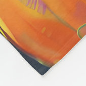 Spooky Dackel Halloween Hexe und Kürbis Fleecedecke (Ecke)