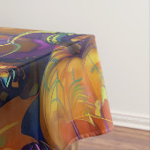 Spooky Dackel Halloween Hexe und Kürbis Tischdecke (Beispiel)