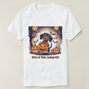 Spooky Dackel Lover Halloween Graphic T-Shirt