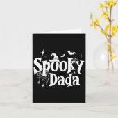 Spooky Dada Witch Funny Halloween Kostüm Vater Gra Karte (Gelbe Blume)