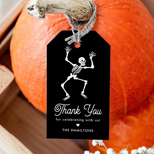 Spooky Dancing Skeleton Baby Dusche Gefallen Geschenkanhänger
