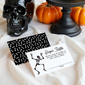 Spooky Dancing Skeleton Kinderdusche Windeln Raffe Begleitkarte