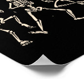 Spooky Dancing Skeletons Halloween Kostümmusik A Poster (Ecke)