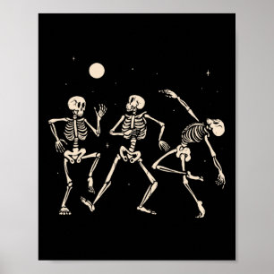 Spooky Dancing Skeletons Halloween Kostümmusik A Poster