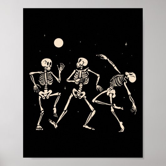 Spooky Dancing Skeletons Halloween Kostümmusik A Poster (Vorne)