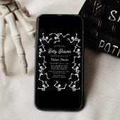 Spooky Dancing Skeletons Kinderdusche Einladung