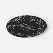 Spooky Dancing Skeletons Kinderdusche Pappteller (Schrägansicht)