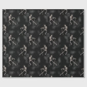 Spooky Dancing Skeletts Geschenkpapier (Flach)