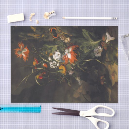 Spooky Dark Blume Scene Seidenpapier (Handwerk)