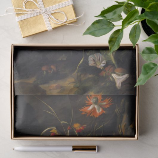 Spooky Dark Blume Scene Seidenpapier (Geschenk)