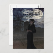 Spooky Dark Fairy im Mondlicht Postkarte (Vorne/Hinten)