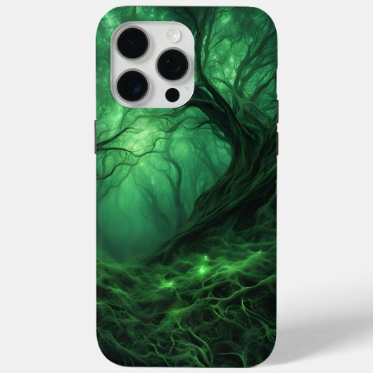 Spooky Dark Green Forest Case-Mate iPhone Hülle (Rückseite)