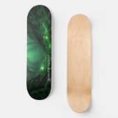 Spooky Dark Green Forest Skateboard (Vorderseite)