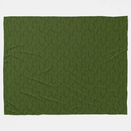 SPOOKY DARK GREEN HALLOWEEN BATS FLEECEDECKE (Vorderseite (Horizontal))