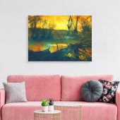 Spooky Dark Swamp Wall Art Leinwanddruck (Insitu (Wohnzimmer))