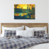 Spooky Dark Swamp Wall Art Leinwanddruck (Insitu (Schlafzimmer))