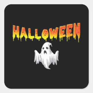 Spooky das ganze Jahr über gruselig Halloween Quadratischer Aufkleber