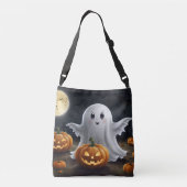 Spooky Delight: Ghoful Halloween Fun Tasche (Rückseite)