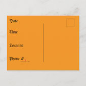 Spooky Delight: Hoher Halloween Spaß Einladungspostkarte (Rückseite)