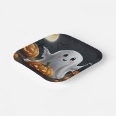 Spooky Delight: Hoher Halloween Spaß Pappteller (Gewinkelt)