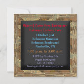 Spooky Demon Halloween hat Einladung erhalten (Rückseite)