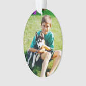 Spooky der Husky-Welpe Ornament (Vorderseite)