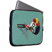 Spooky Dia de Los Muertos Girl Laptopschutzhülle (Vorne Rechts)