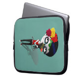 Spooky Dia de Los Muertos Girl Laptopschutzhülle (Vorderseite Links)