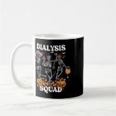Spooky Dialysis Squad Nurse Skeleton Tanzdialekt Kaffeetasse (Links)