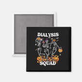 Spooky Dialysis Squad Nurse Skeleton Tanzdialekt Magnet (Vorderseite/Rückseite)