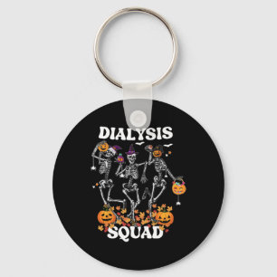 Spooky Dialysis Squad Nurse Skeleton Tanzdialekt Schlüsselanhänger