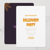 Spooky Dinge Halloween-Party Einladung (Vorne/Hinten)