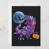 Spooky Dinosaurier Halloween Dinosaurier TRex mit Einladung (Vorderseite)