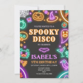 Spooky Disco Halloween Einladung (Vorderseite)