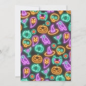 Spooky Disco Halloween Einladung (Rückseite)