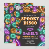 Spooky Disco Halloween Einladung (Vorne/Hinten)