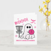 Spooky Disk Golf Halloween Brustkrebs Bewusstsein Karte (Gelbe Blume)