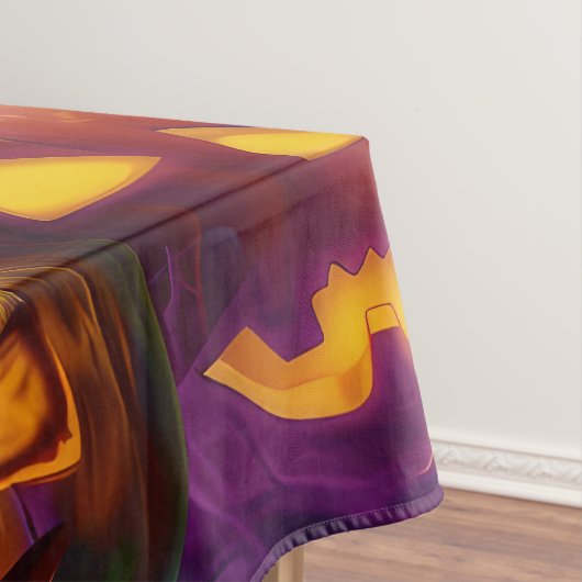 Spooky Doberman Hund Halloween Hexe und Pumpkin Tischdecke (Beispiel)