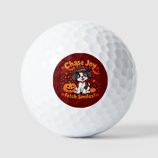 Spooky Dog Art: Halloween Joy & Lächeln holen! Golfball (Vorderseite)