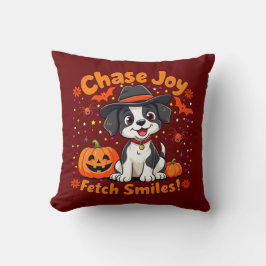 Spooky Dog Art: Halloween Joy & Lächeln holen! Kissen