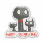 Spooky Dog Family Aufkleber (Vorderseite)