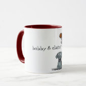 Spooky Dog & Girl Tasse (Vorderseite Links)