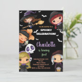 Spooky Dollars Halloween-Einladungen Einladung (Stehend Vorderseite)
