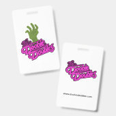 Spooky Doobie Doubles Halloween Name Tag Ausweis (Front & Back)